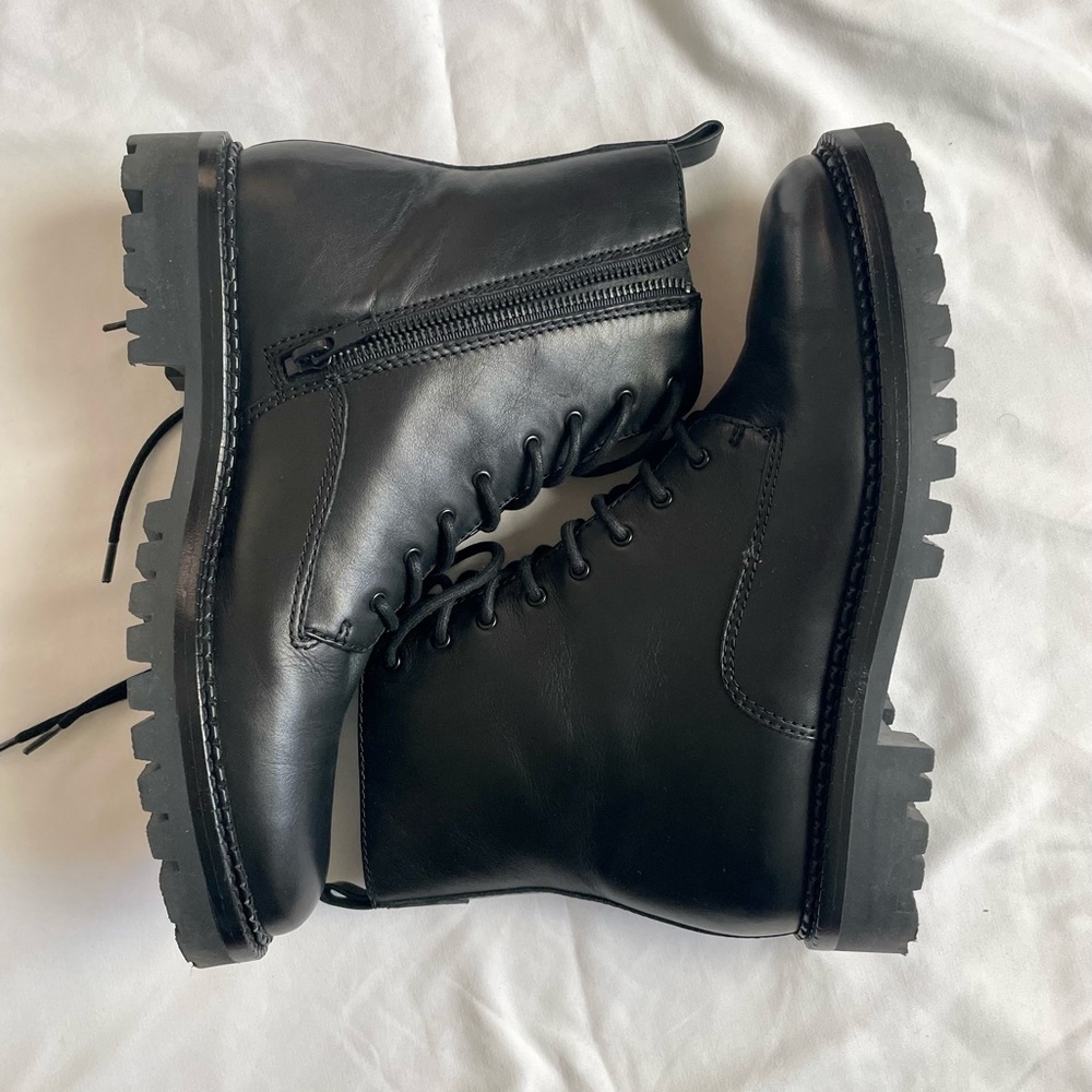 Vince Cabria Lug Water Resistant Lace Up Boot